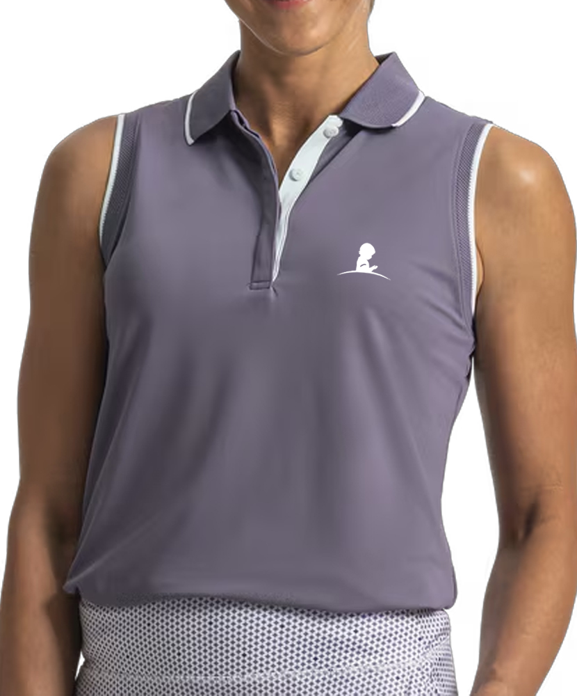 Primary image St. Jude Ladies Sleeveless Polo - Dusted Violet